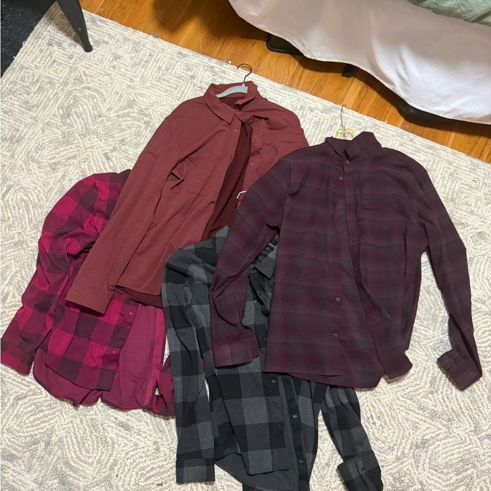 Assorted Lulu lemon LOT flannels